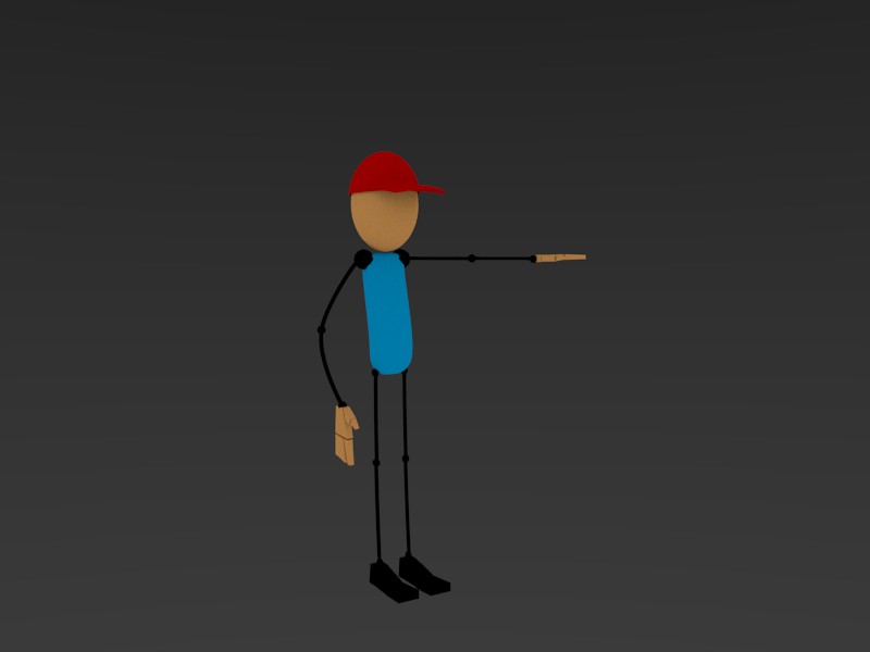 DJ Long rigged character preview image 1
